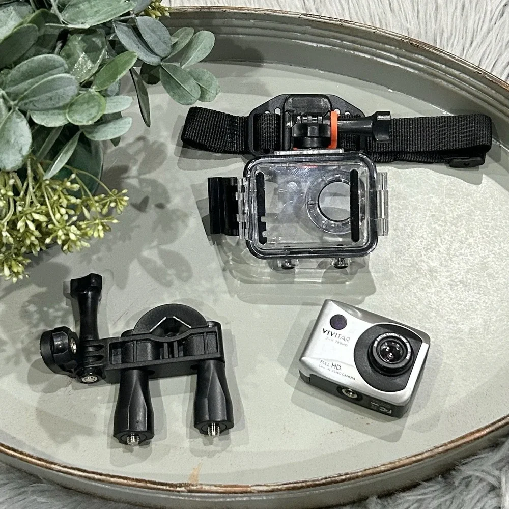 Vivitar DVR 786HD Full HD Action Camcorder‎ w/ Waterproof Case-Bundle-Tested
